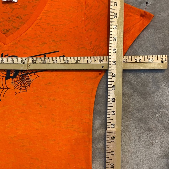Orange Burnout Harley Tee - Picture 4 of 7